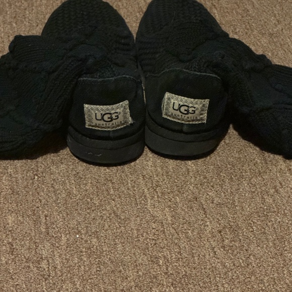 UGG Women's Black Boots. UGG Knit Boots. Size 7 - Picture 2 of 8